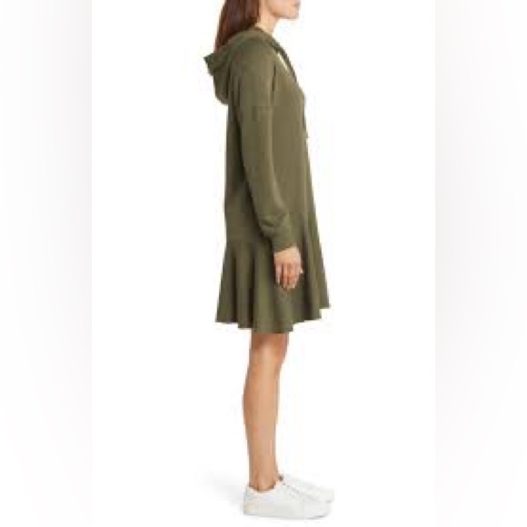Caslon Olive Long Sleeve Dress oversized - Picture 3 of 6